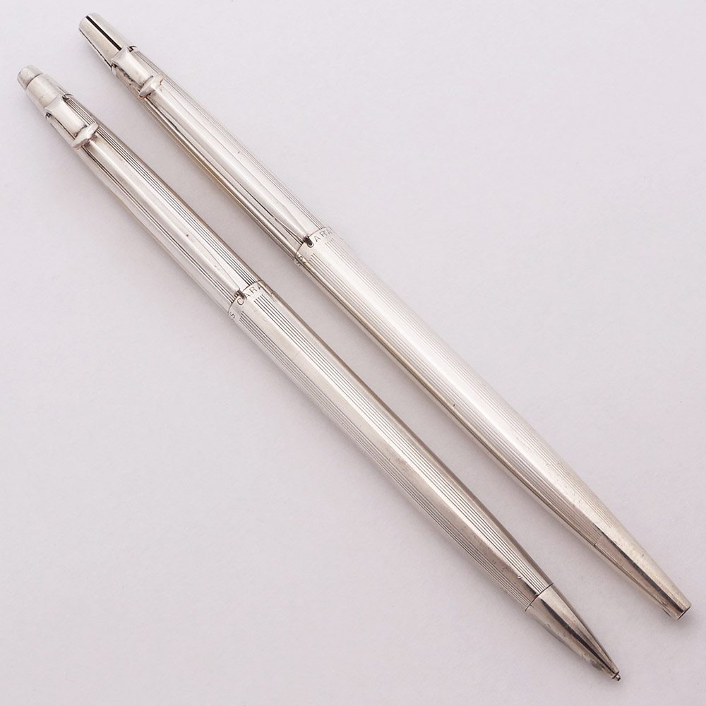 Caran d'Ache Madison Ballpoint Pen and Pencil (1970s) - Sterling